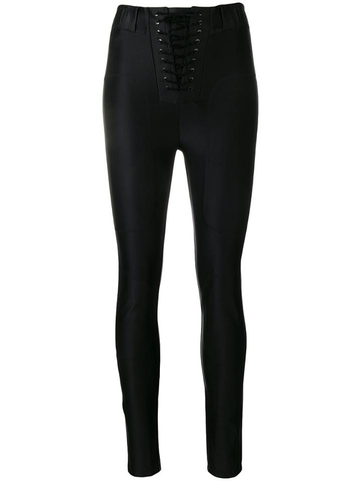Unravel Project Lace-up Leggings - Black