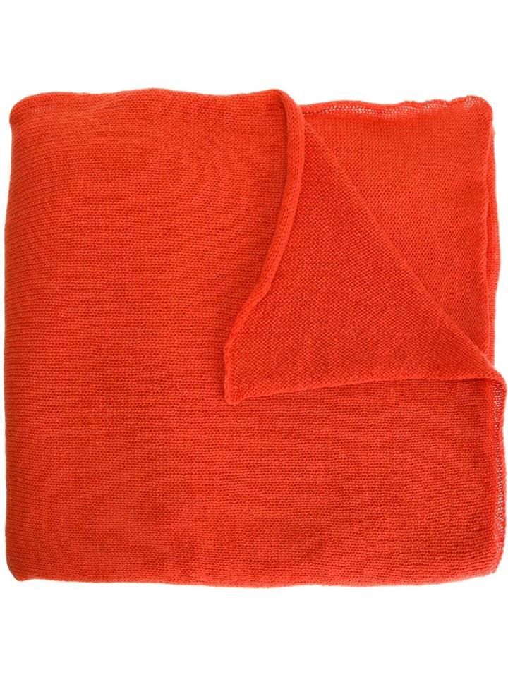 Liska Cashmere Scarf, Women's, Yellow/orange, Cashmere