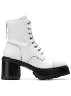 Premiata M4519 Combat Boots - White