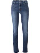 7 For All Mankind Slim Fit Jeans, Women's, Size: 25, Blue, Cotton/polyester/spandex/elastane