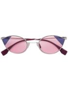 Fendi Eyewear Round Frame Sunglasses - Pink