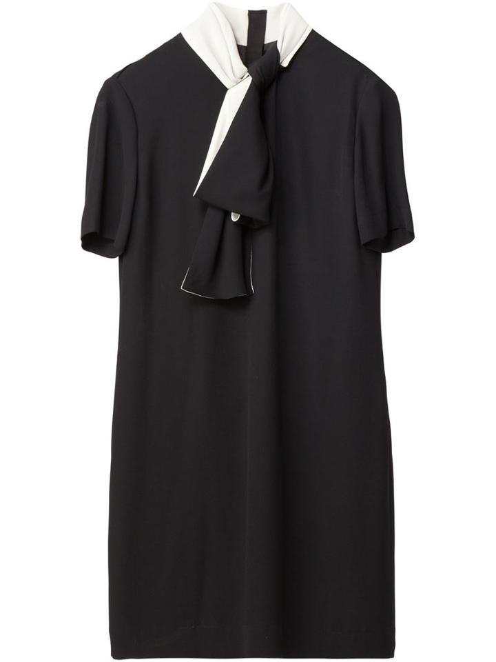 Lanvin Pussy Bow Dress, Women's, Size: 42, Black, Silk/acetate/viscose