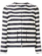 Delpozo Striped Fitted Jacket - Blue