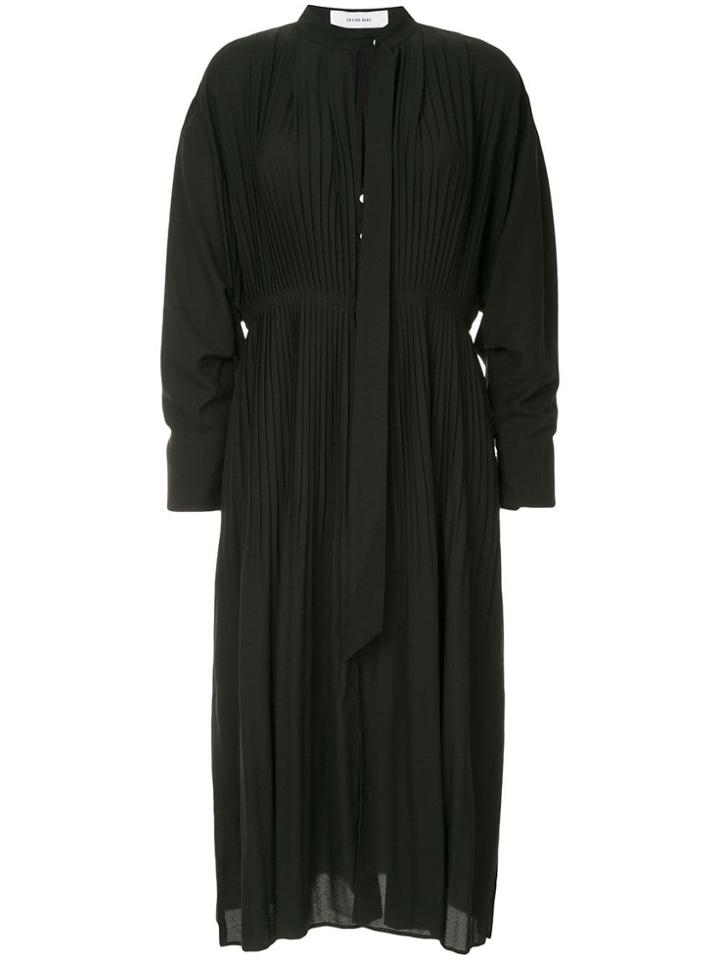 Le Ciel Bleu Pleated Dress - Black