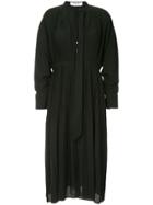 Le Ciel Bleu Pleated Dress - Black