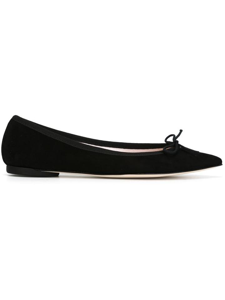 Repetto Bow Ballerinas, Women's, Size: 36, Black, Leather/suede/rubber
