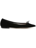Repetto Bow Ballerinas, Women's, Size: 36, Black, Leather/suede/rubber