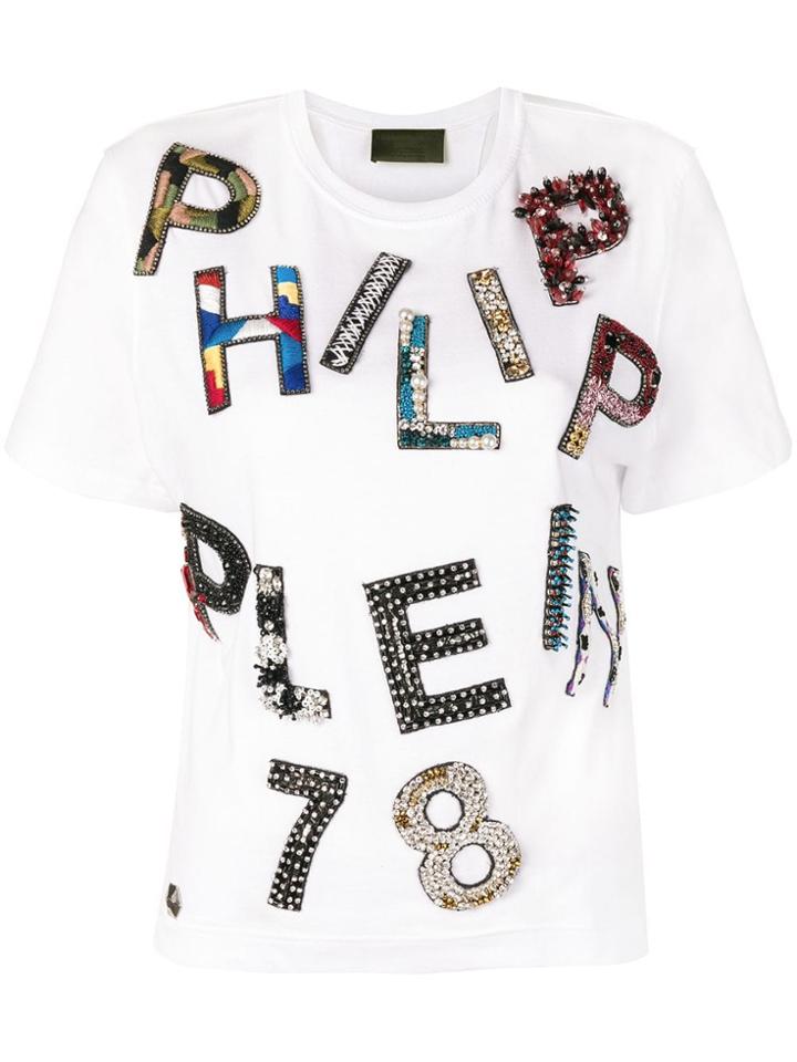 Philipp Plein Logo Collage T-shirt - White