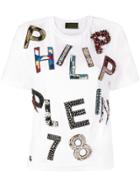 Philipp Plein Logo Collage T-shirt - White