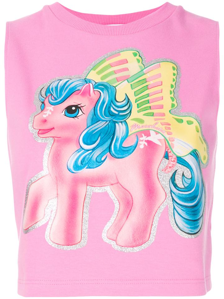 Moschino My Little Pony Crop - Pink & Purple
