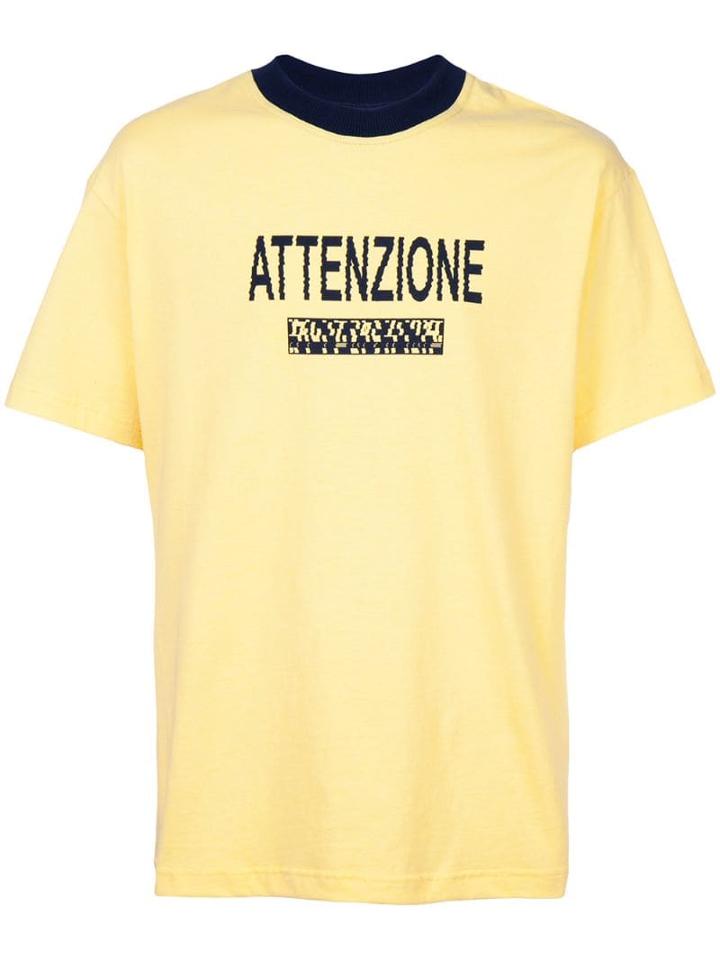 Bethany Williams Attenzione T-shirt - Yellow