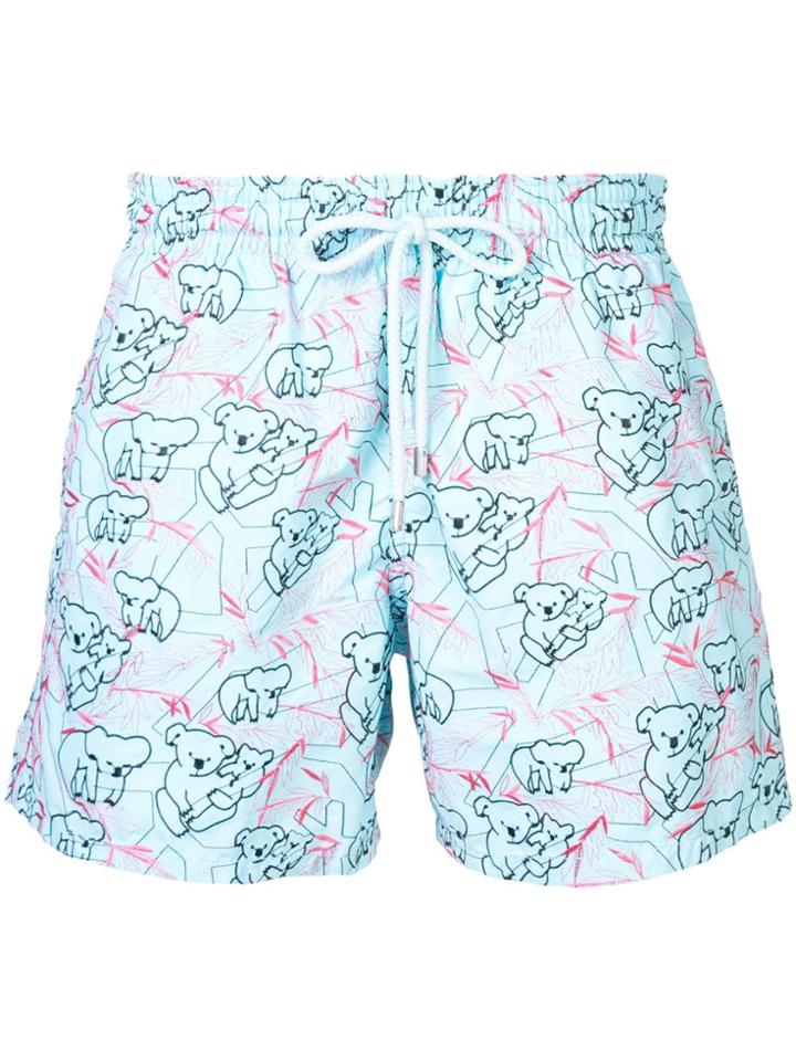 Vilebrequin Koala Pattern Swim Shorts - Blue