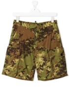 Dsquared2 Kids Teen Camouflage Shorts - Brown