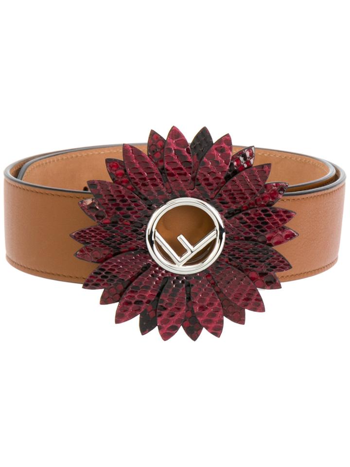 Fendi Daisy Belt - Brown