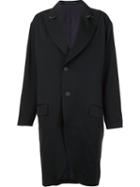 Yohji Yamamoto Long Peak Coat, Women's, Size: 2, Black, Wool
