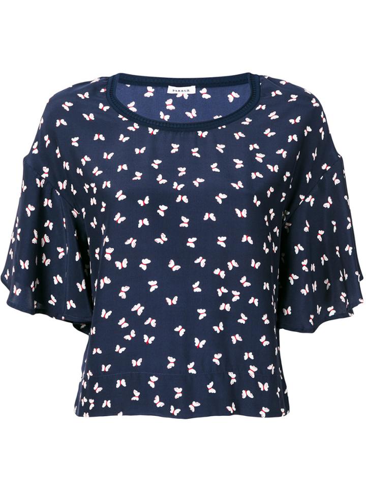P.a.r.o.s.h. Simpaty Printed Blouse - Blue