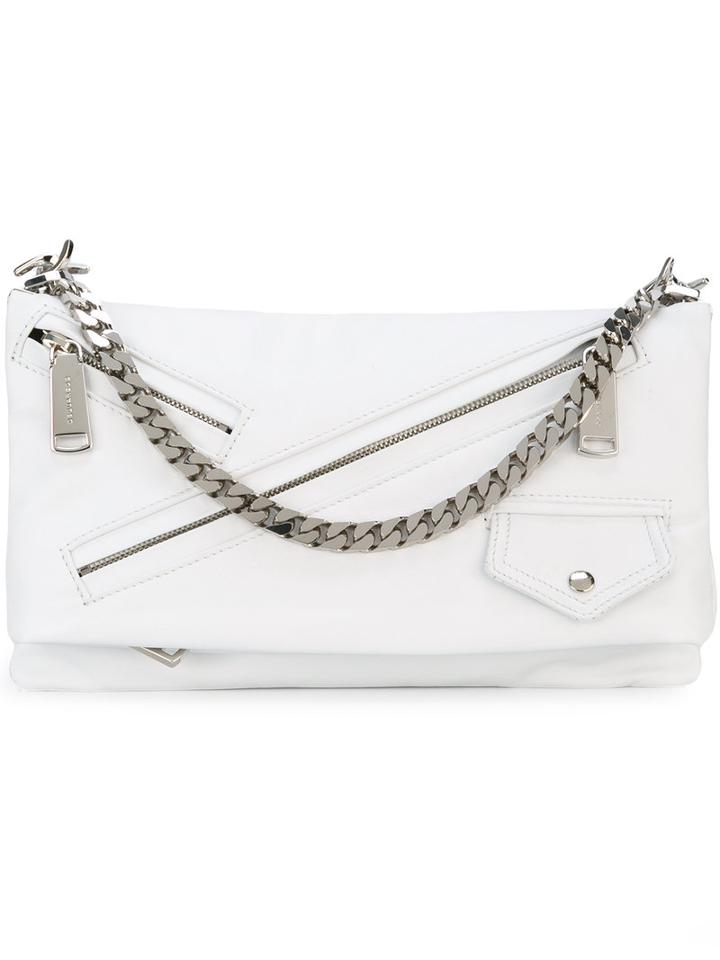 Dsquared2 - Babe Wire Clutch - Women - Calf Leather - One Size, Women's, White, Calf Leather