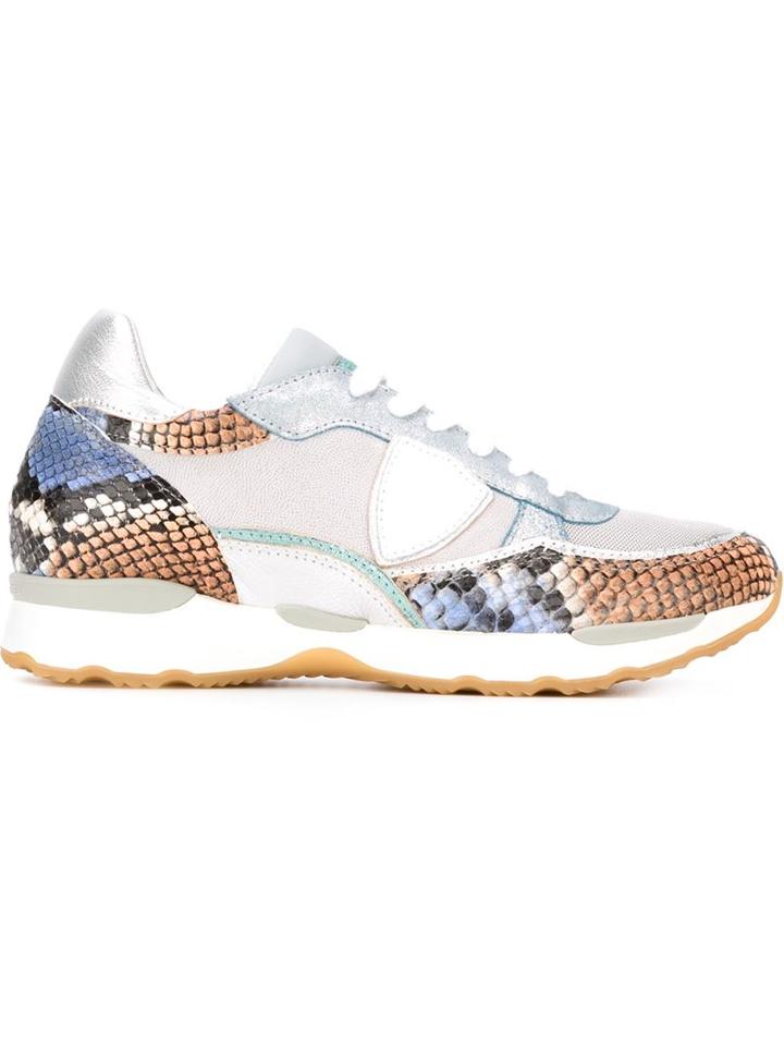 Philippe Model City Sneakers, Women's, Size: 39, Blue, Leather/rubber/nylon