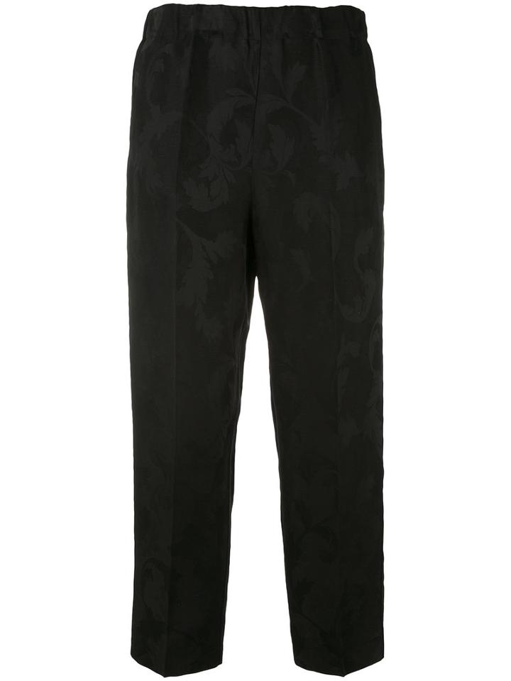 Jucca - Straight-leg Trousers - Women - Linen/flax/acetate/viscose - 44, Black, Linen/flax/acetate/viscose