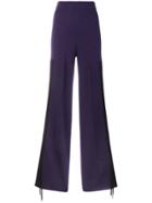 Circus Hotel Flared Drawstring Trousers - Pink & Purple