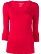 Majestic Filatures Three-quarter Sleeve T-shirt, Women's, Size: 2, Red, Spandex/elastane/viscose