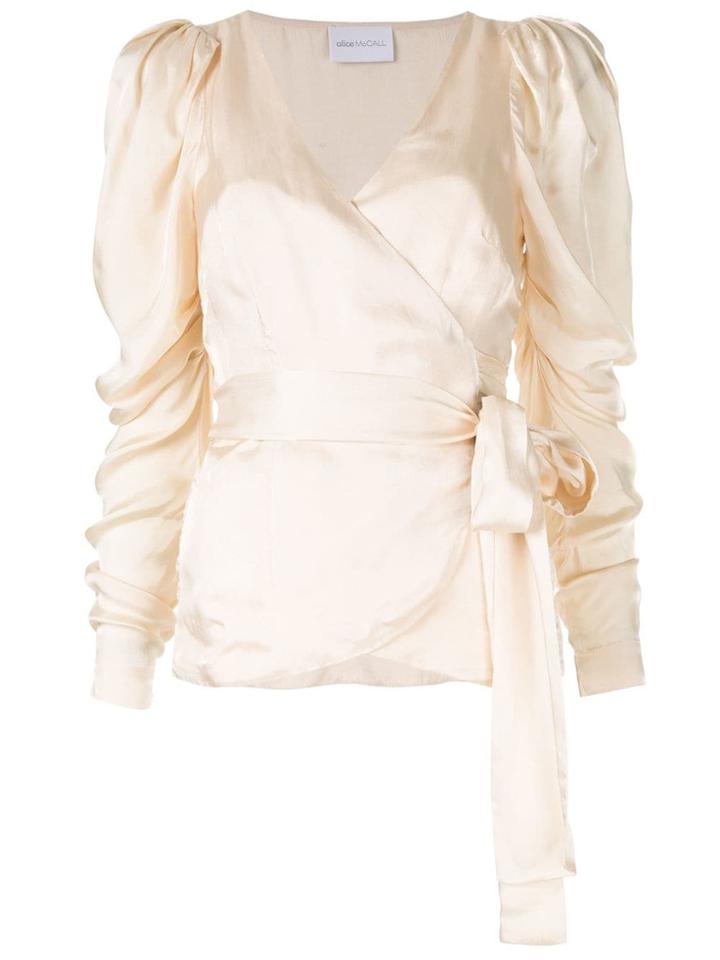Alice Mccall Blue Moon Wrap Blouse - Neutrals
