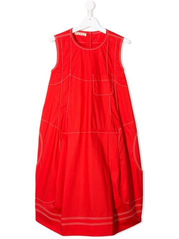 Marni Kids Sleeveless Dress - Red