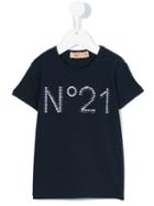 No21 Kids - Logo Print T-shirt - Kids - Cotton/spandex/elastane - 7 Yrs, Girl's, Blue