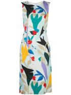 Prabal Gurung Floral-print Sleeveless Sheath Dress - Blue