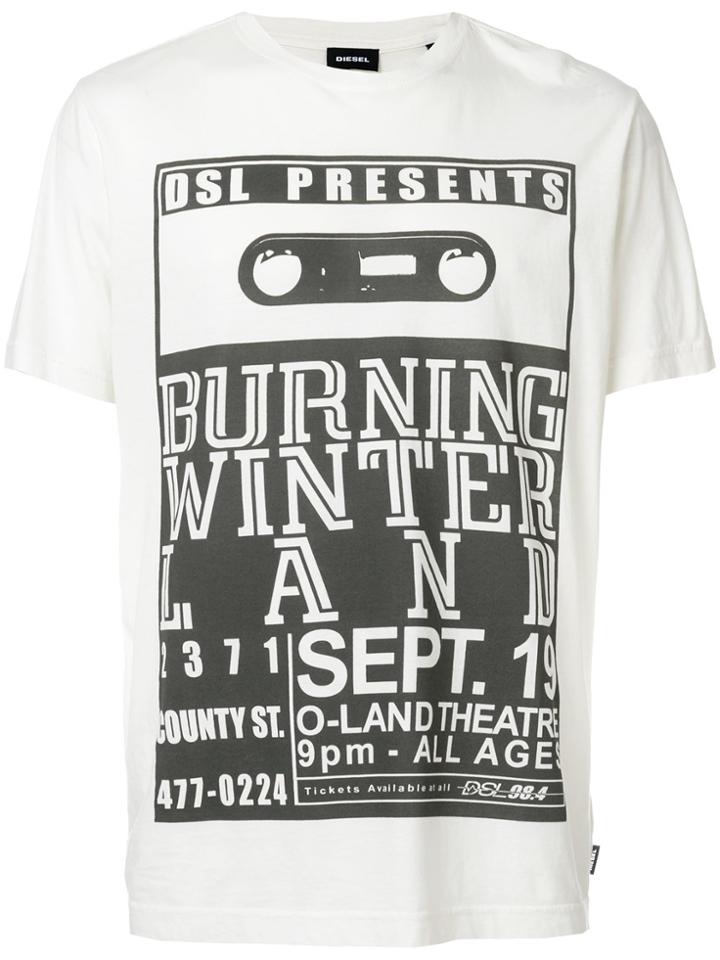 Diesel T-joe-qj T-shirt - White