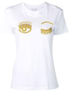 Chiara Ferragni Embroidered Wink T-shirt - White
