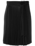 3.1 Phillip Lim - Pleated A-line Dress - Women - Silk/polyester - 6, Women's, Black, Silk/polyester