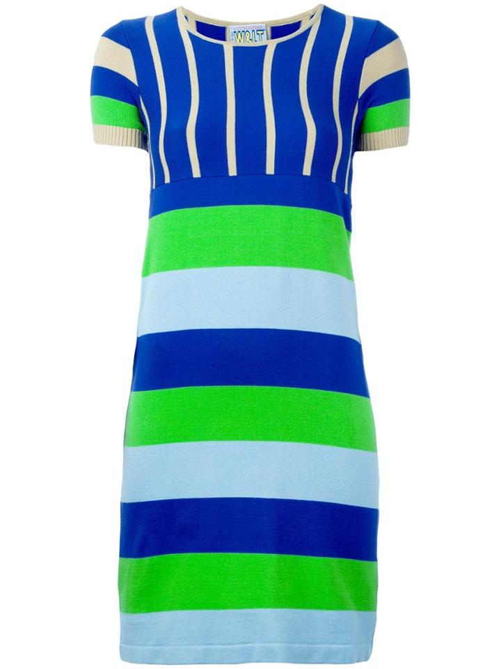 Walter Van Beirendonck Vintage Striped Knit Dress - Multicolour