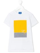 Fay Kids - Logo Square Print T-shirt - Kids - Cotton - 4 Yrs, White