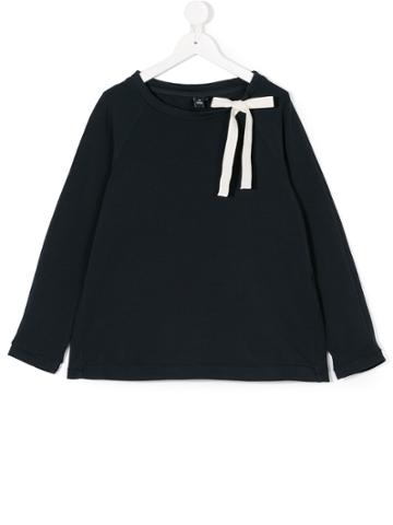 European Culture Kids Tie Detail Sweatshirt - Blue