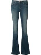 J Brand Flared Jeans, Women's, Size: 25, Blue, Cotton/spandex/elastane/polyester