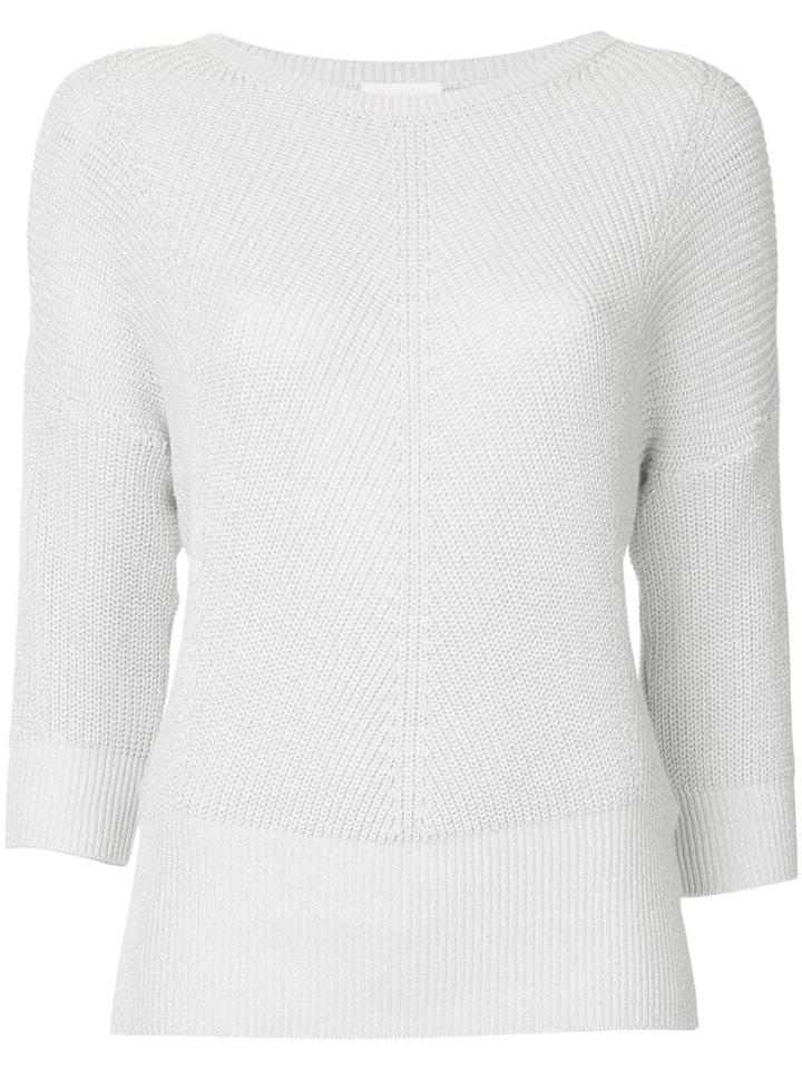 Ballsey Loose Fit Sweatshirt - White