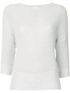 Ballsey Loose Fit Sweatshirt - White