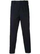Neil Barrett Fitted Cropped Trousers - Blue