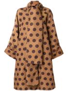Loewe Dot Dress Coat - Brown