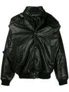 Y/project Coated Bomber Jacket - Black