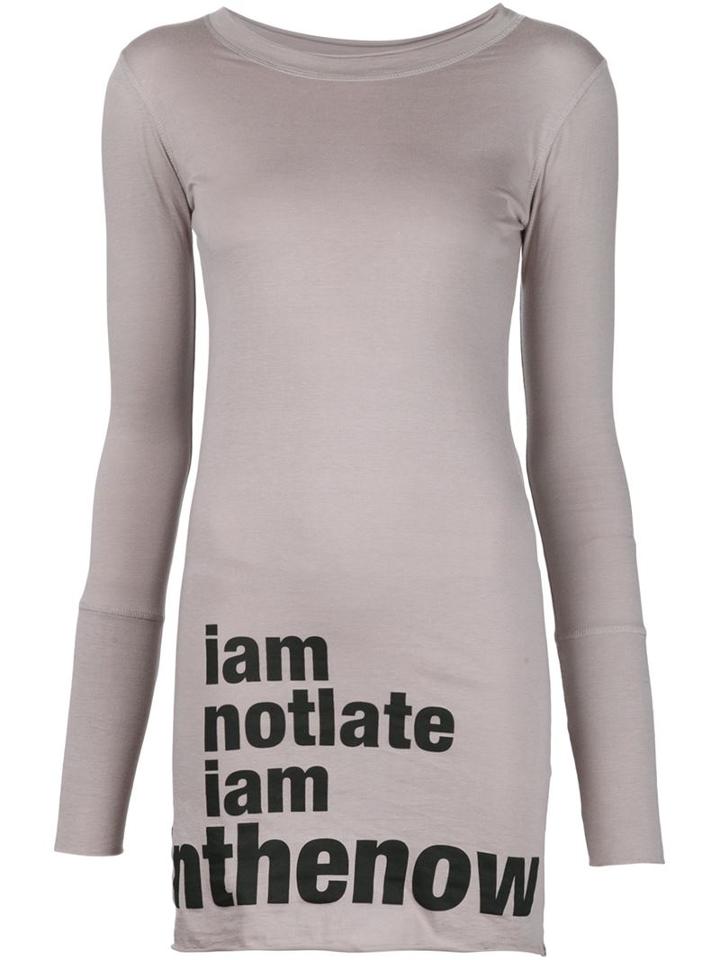 Barbara I Gongini Slogan Print Longsleeved T-shirt