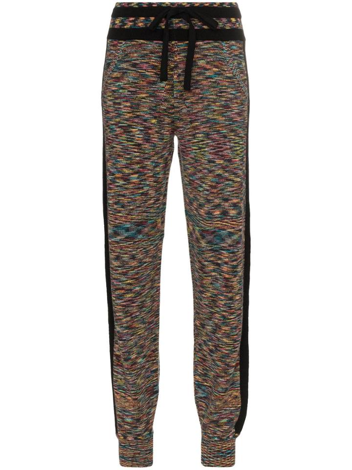 Missoni Cashmere Zig Zag Track Trousers - Multicolour