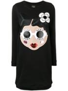 Nil & Mon Appliqué Detail Sweater Dress - Black