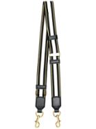 Marc Jacobs Double Striped Thin Bag Strap - Black