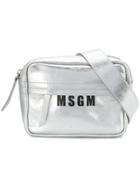 Msgm Logo Bum Bag - Metallic
