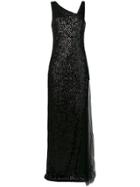 Lanvin Sequin Embellished Gown - Black
