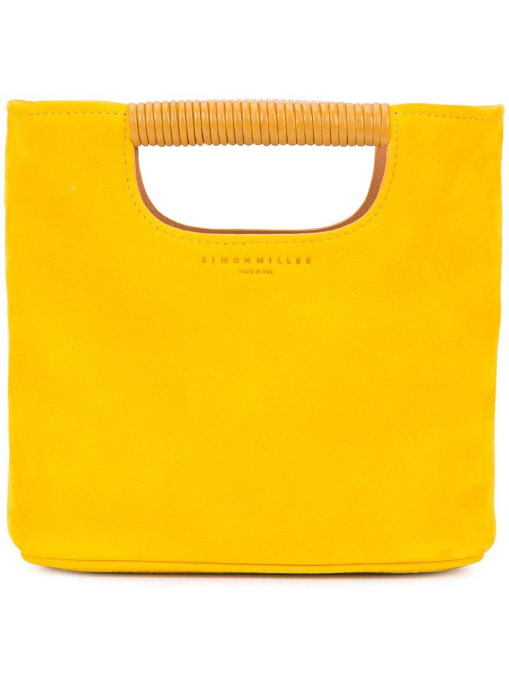 Simon Miller Open-handle Tote, Women's, Yellow/orange, Leather