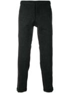 Thom Browne Grosgrain-tipped Bicolor Skinny Trouser In Shetland Wool -