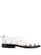 Bottega Veneta Cut-out Detailed Lace-up Shoes - White